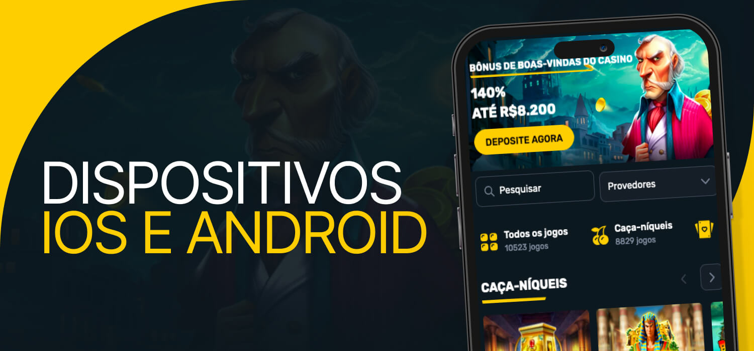 Dispositivos iOS e Android compatíveis